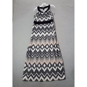 Covington‎ Women Dress MP Gray Aztec Maxi Sleeveless